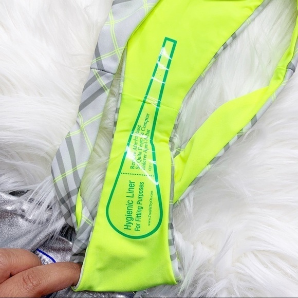 NWOT Sahara Ray Plaid High Cut Two Piece Bikini - Picture 5 of 10